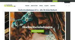 Desktop Screenshot of hochzeitseinladungen.de